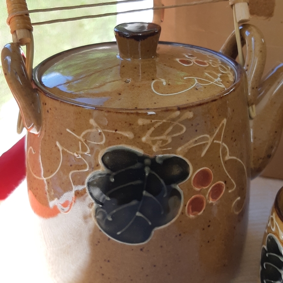 traditional Japanese tea service Set 7 pieces col - Picture 4 of 7